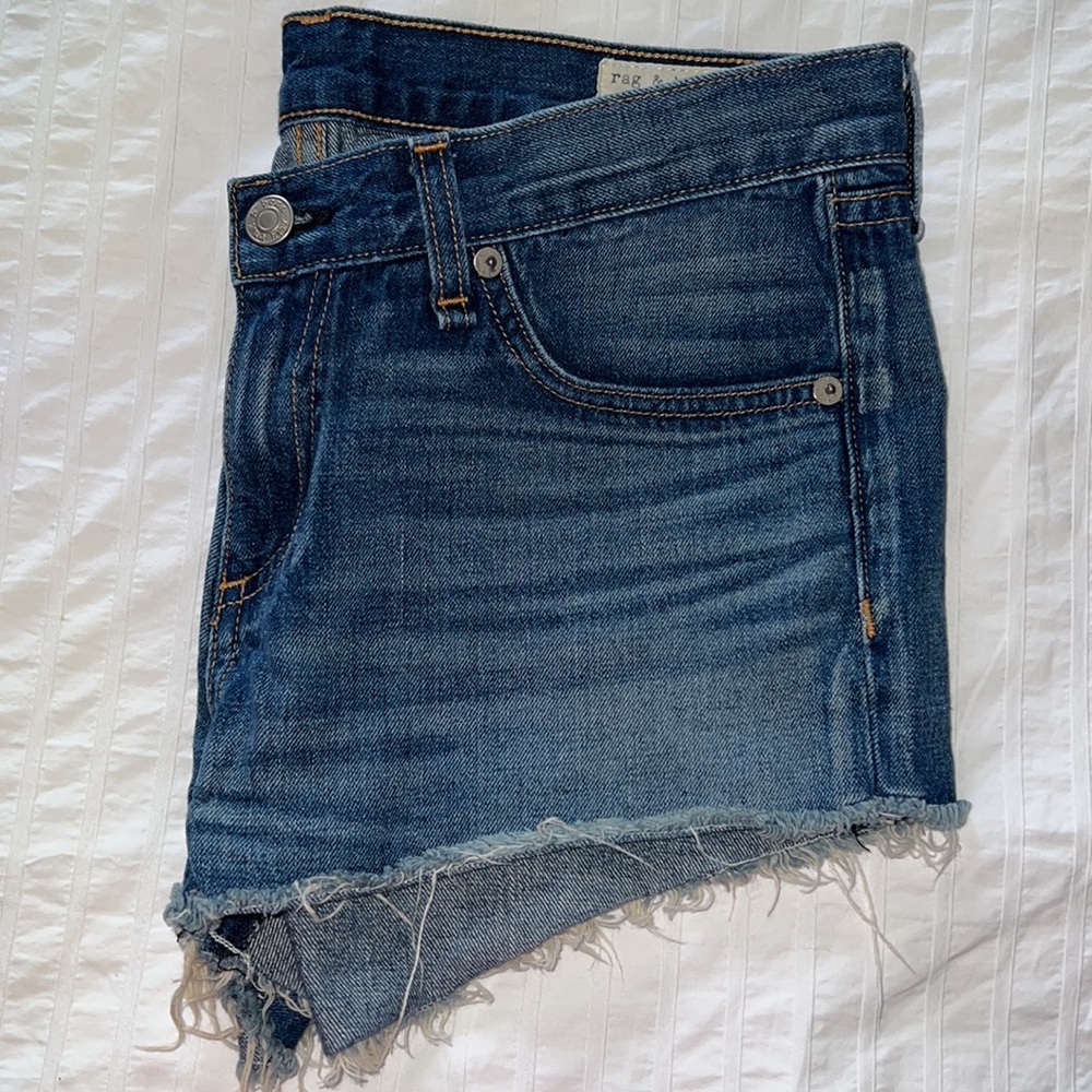 RAG & BONE 100% cotton denim shorts - Picture 5 of 7